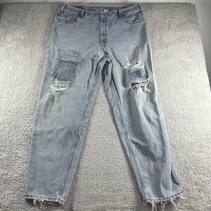 Vintage‎ 90s Levi's 560 Jeans Mens 40x32 Light Wash Loose Fit Heavily Distressed
